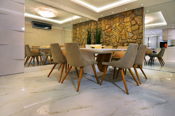projeto decoracao casa bonita piso porcelanato claro porto design