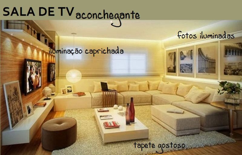 Saiba como deixar a sala de tv da sua casa aconchegante